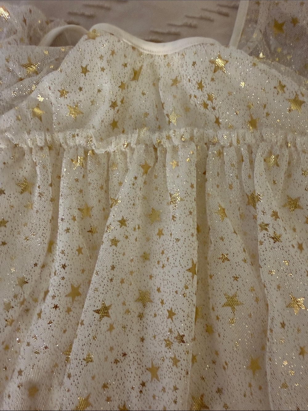 The Children's Place Ivory Tulle Dress with Gold Stars - Picture 4 of 9